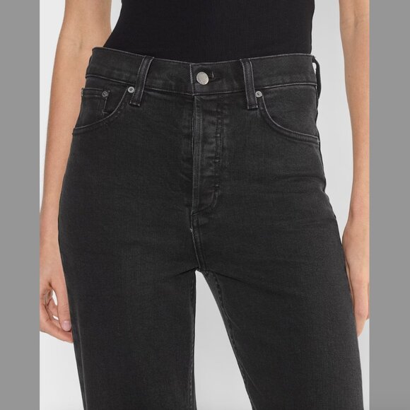 Denim Forum | The Arlo High Rise Straight Leg Jeans | Size 28/28L | Black - Picture 4 of 15